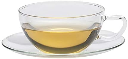 Trendglas JENA Opus Glas-Tasse mit Untertasse 150 ml – Elegante Kaffeetasse